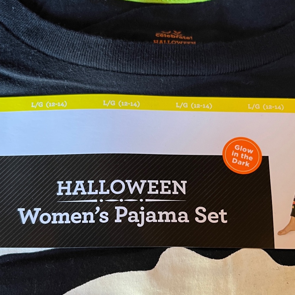Halloween Women's Pajama Set - Black and Orange - Picture 5 of 5